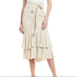 Antonio Melani striped midi skirt